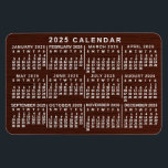 Imán Calendario Mensual 2023 Años Grano de madera marró<br><div class="desc">Este imán flexible del calendario de 2023 muestra los días de la semana de cada mes en blanco sobre un diseño de fondo marrón con un ligero efecto de grano de madera. Es el perfecto calendario mensual de imanes flexibles si buscas un ambiente un poco rústico pero profesional. Saber siempre...</div>