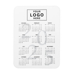 Imán Calendario mensual Minimalista 2025