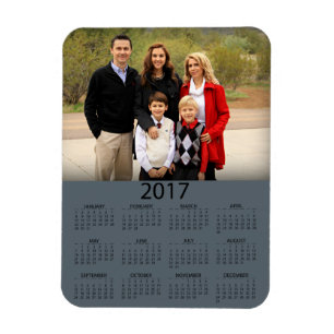 Imán Calendario moderno 2017 de la foto