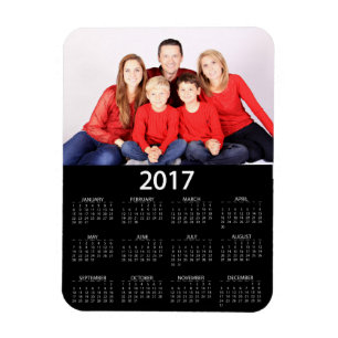 Imán Calendario moderno 2017 de la foto