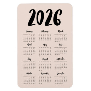 Imán Calendario moderno de 2024