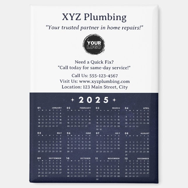 Imán Calendario profesional (Anverso)