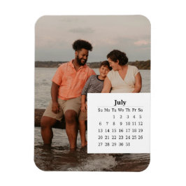 Imán Calendario superpuesto julio 2025