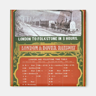 Imán Calendario temprano para el Londres al ferrocarril