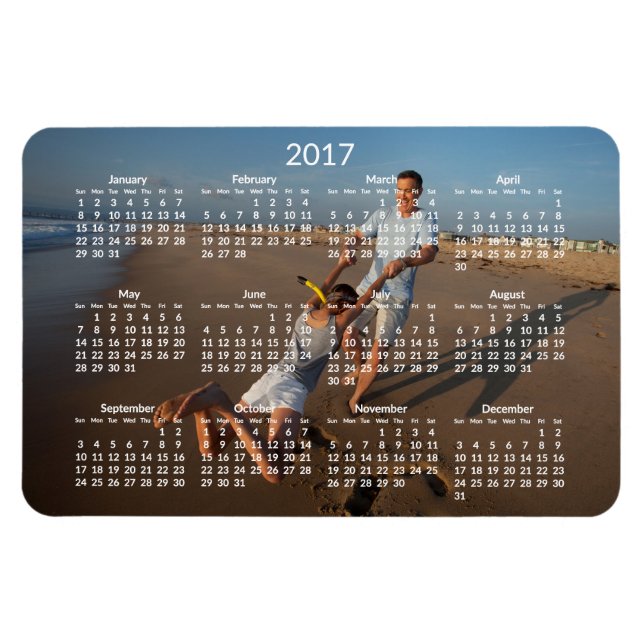 Imán Calendarios Personalizados 2017 Grandes Magnos Fle (Horizontal)