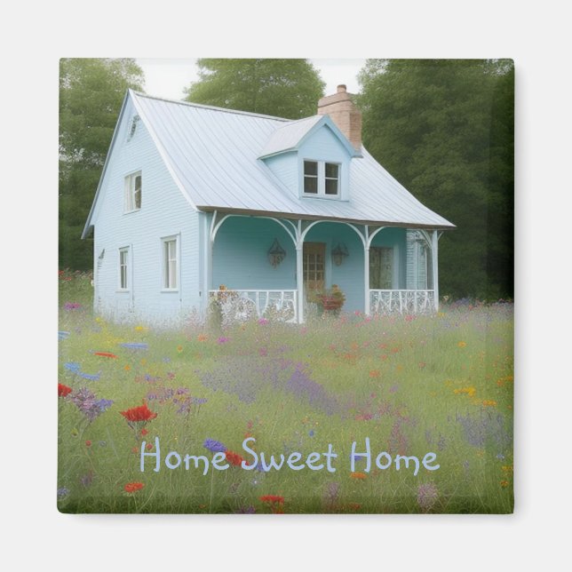 Imán Calentamiento de casas de la Casa Azul (Frente)