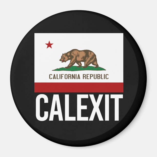 Imán Calexit - Bandera de salida de California - - - (Frente)