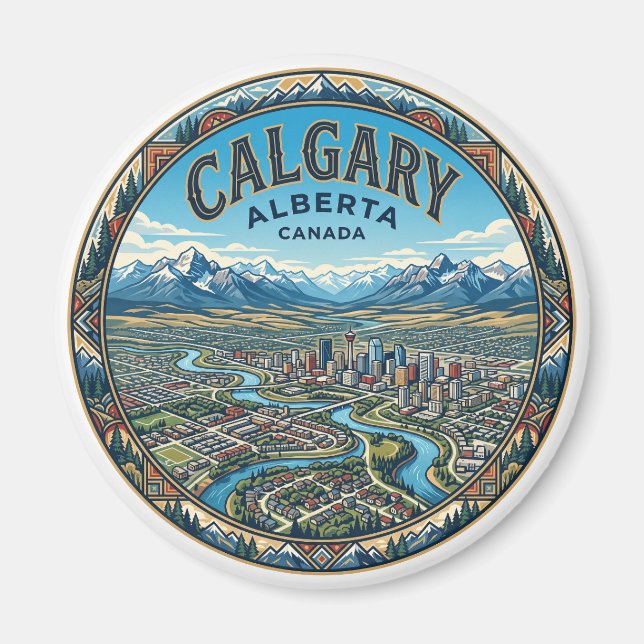 Imán Calgary Canadá (Frente)