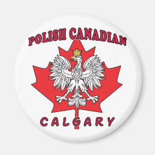Imán Calgary Polaco Canadiense Leaf