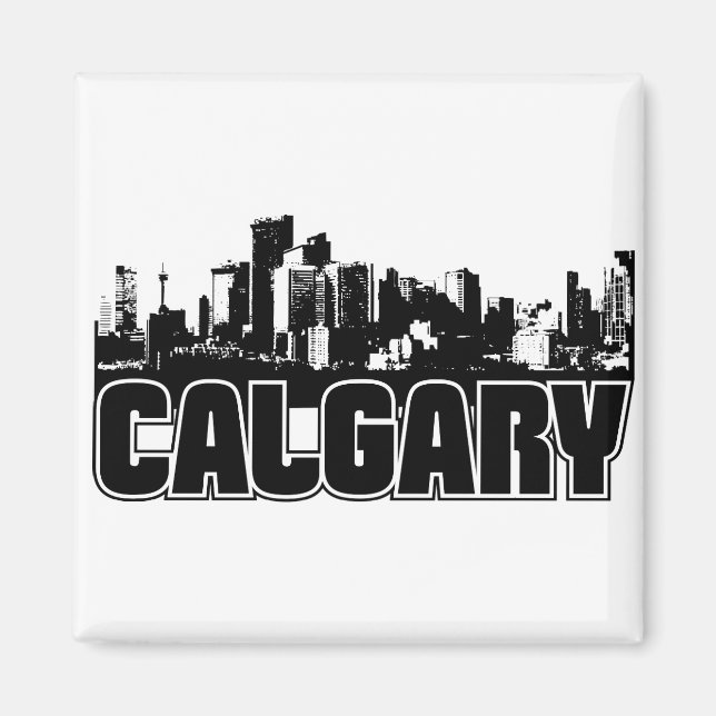 Imán Calgary Skyline (Frente)