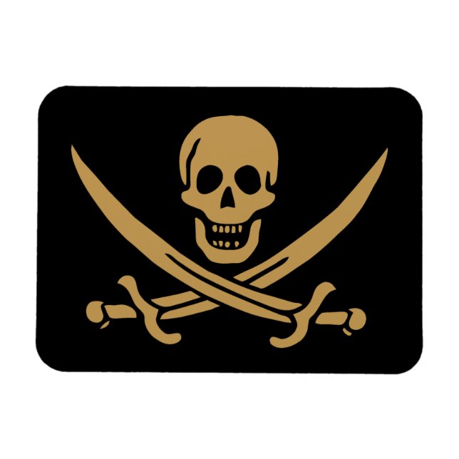 Imán Calico Jack, Pirata Azteca de Oro y Pirata de Cutl (Horizontal)