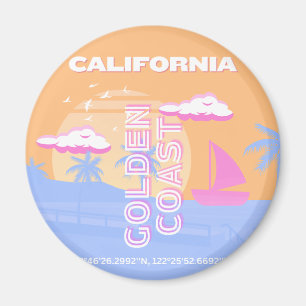 Imán California, Beach, arte de viajes