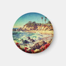  California Beach | Impressionist Coastal Art