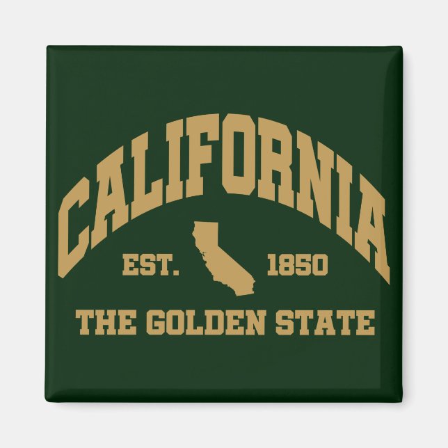 Imán California de Vintage (Frente)