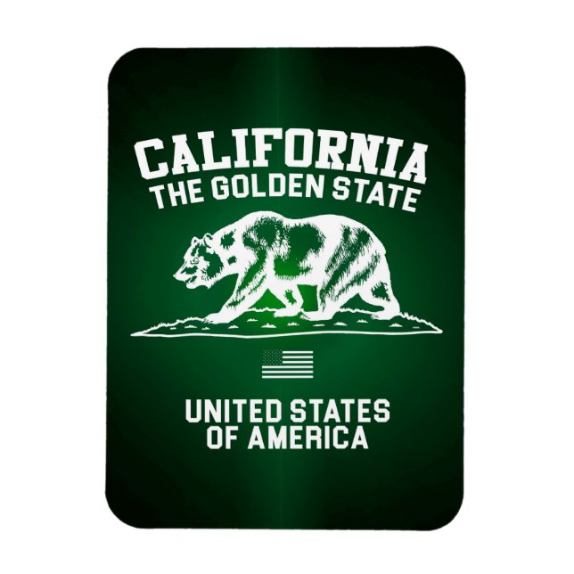 Imán California, el estado de oro (Vertical)