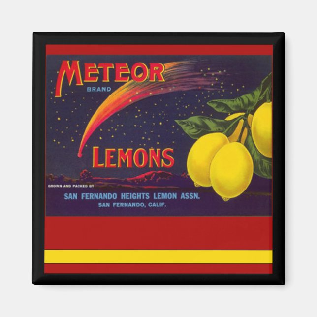 Imán California Lemons Vintage Magnet (Frente)