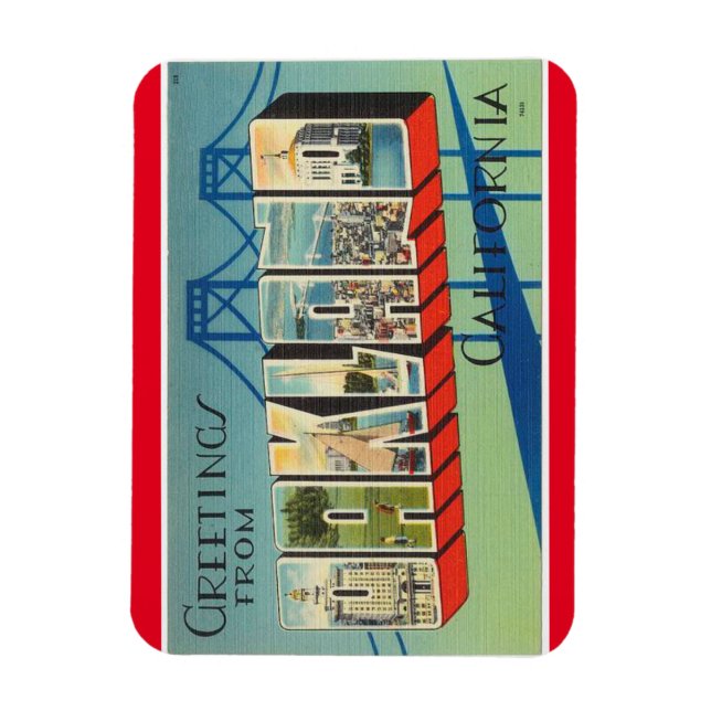 Imán California, Oakland Magnet (Vertical)