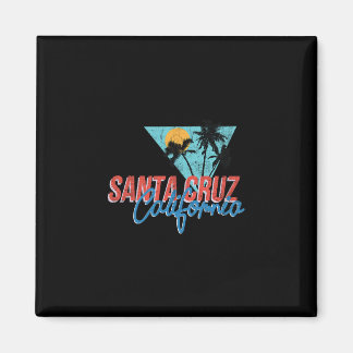 Imán California Palm Tree Santa Cruz Beach Summer Vacat