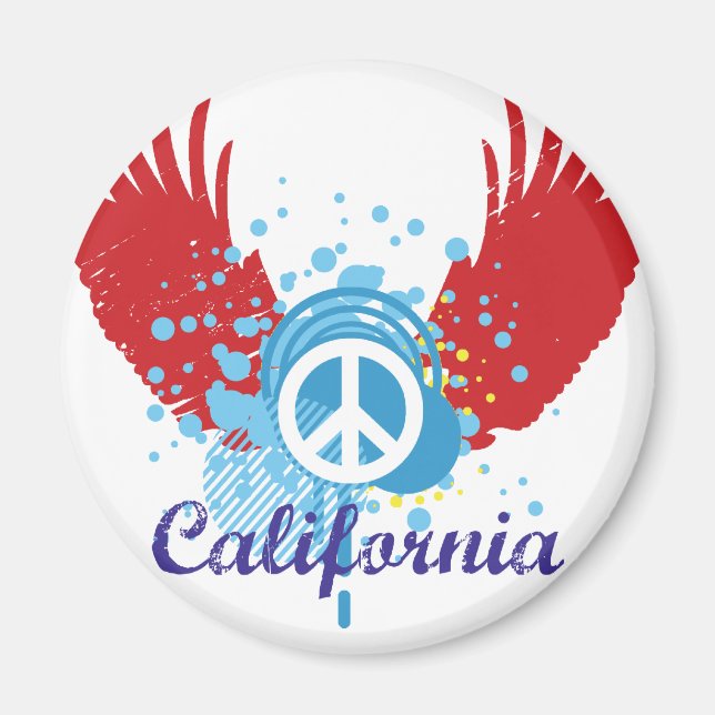 Imán California Peace (Frente)