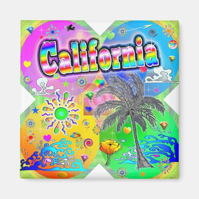 Imán California Quadro Seasons Magnet (Frente)