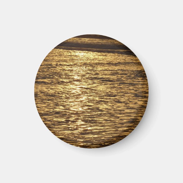 Imán California Sunset Waves Ocean Seascape (Frente)