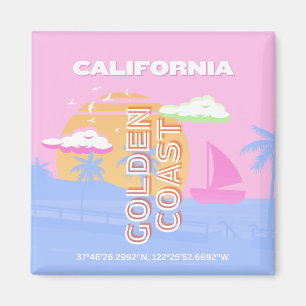 Imán California, Travel Art, Preppy