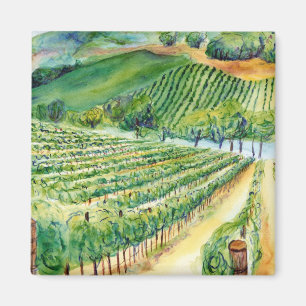 Imán California Vineyard Magnet