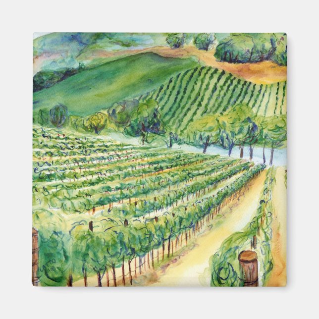 Imán California Vineyard Magnet (Frente)
