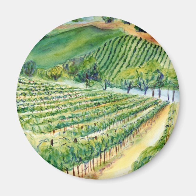 Imán California Vineyard Magnet (Frente)