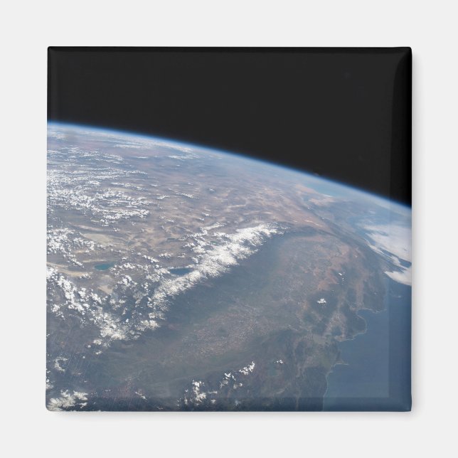 Imán California Y Nevada Como Se Ve Desde El Espacio. (Frente)