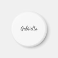 Caligrafía Elegante Gris Blanco Sencillo Nombre Si