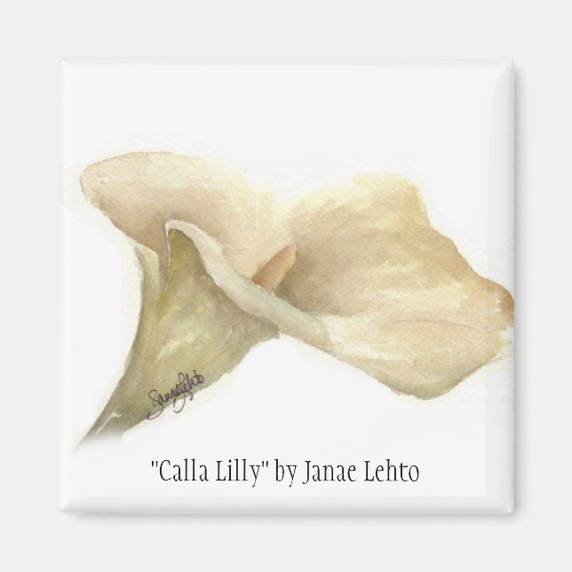 Imán "Calla Lilly" por Janae Lehto (Frente)
