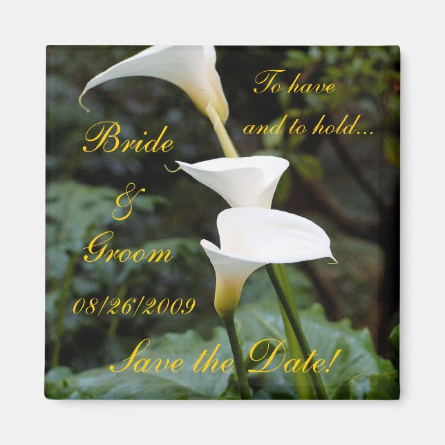 Imán ¡Calla Lily salva la fecha! (Frente)