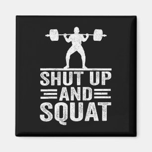 Imán Cállate Y Squat Funny Workout Gym Bodybuilding E