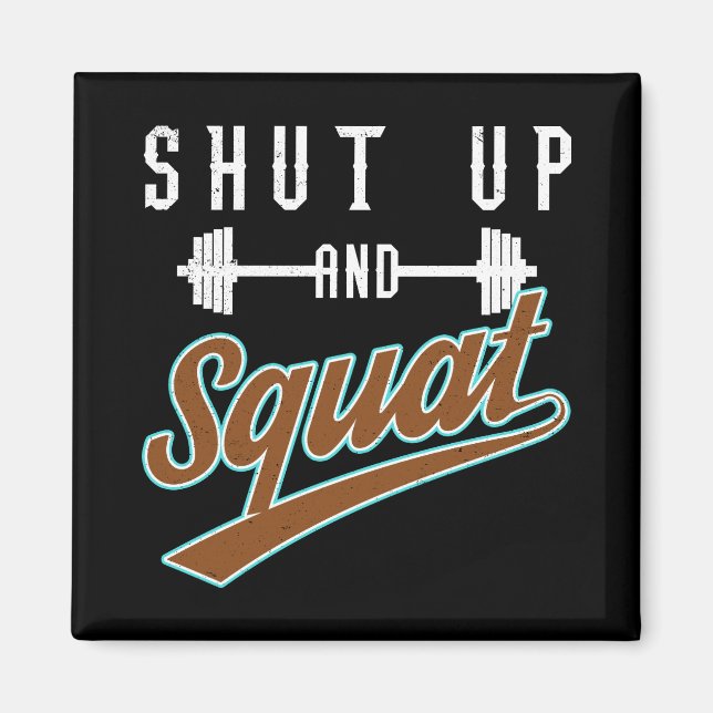 Imán Cállate Y Squat: Motivación De La Preparación En E (Frente)