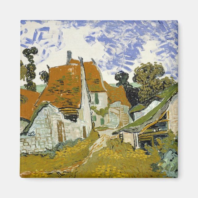Imán Calle Auvers-sur-Oise Vincent van Gogh (Frente)