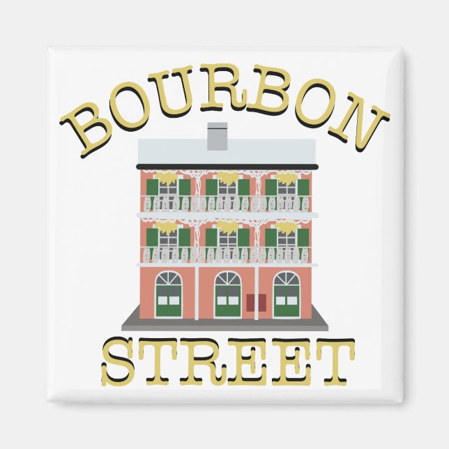 Imán Calle Bourbon (Frente)