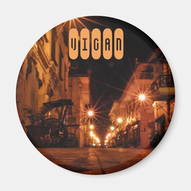 Imán Calle Crisologo en Vigan (Frente)