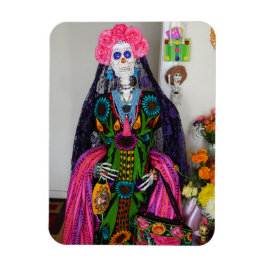 Imán Calle de azúcar de la Catrina mexicana para el Día