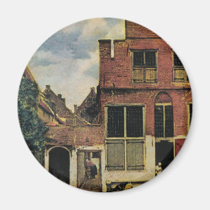 Imán Calle de Johannes Vermeer en Delft (alrededor de 1