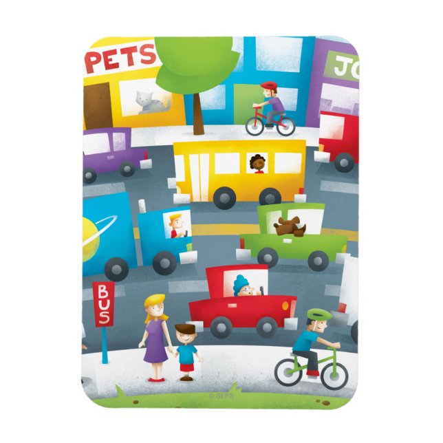 Imán Calle de la Ciudad (Vertical)