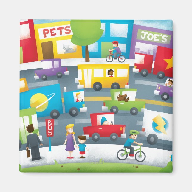 Imán Calle de la Ciudad (Frente)