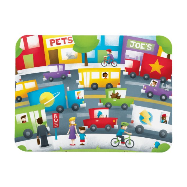 Imán Calle de la Ciudad (Horizontal)