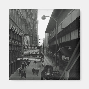 Imán Calle de Rótulo de restaurantes Blackhawk de Chica