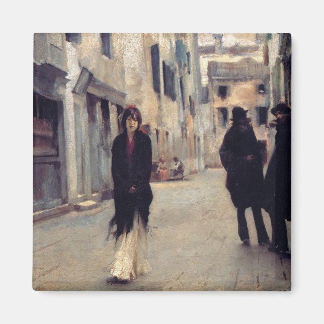 Imán Calle de Venecia (Mujer Elegante) (Sargento cantan (Frente)