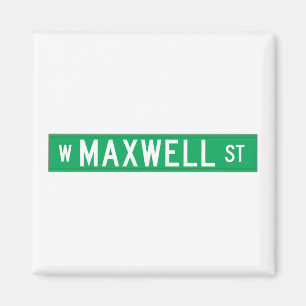 Imán Calle del maxwell, placa de calle de Chicago, IL