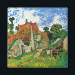 Imán Calle del pueblo por Vincent van Gogh<br><div class="desc">Village Street de Vincent van Gogh es una pintura arquitectónica antigua de un post de arte fino que presenta una hilera de casas de campo en un carril rural de la ciudad de Auvers, Francia. Sobre el artista: Vincent Willem van Gogh fue un pintor impresionista de post cuyo trabajo fue...</div>