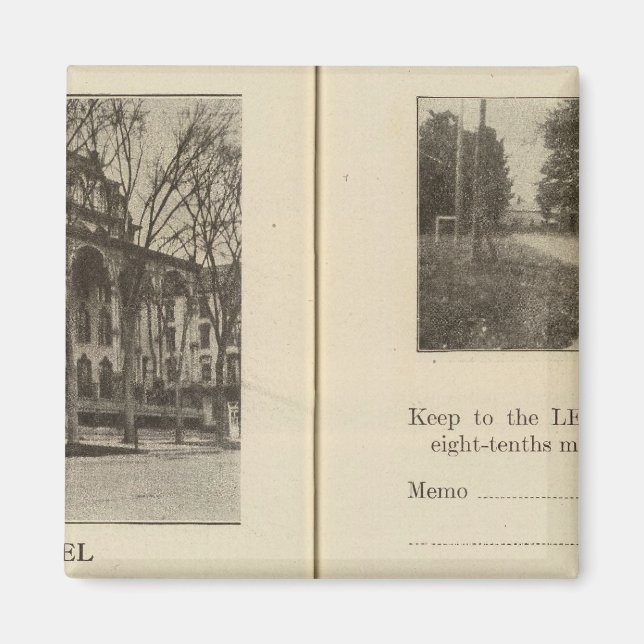 Imán Calle Dunning de Saratoga Springs (Frente)