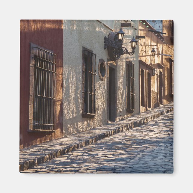 Imán Calle empedrada de México (Frente)
