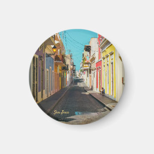 Imán Calle Empedrada de San Juan Antiguo Fotografía